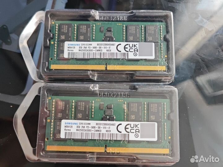 Оперативная память Samsung ddr5 sodimm 32 gb 5600