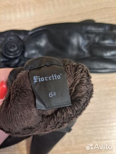 Перчатки женские кожаные размер 6.5