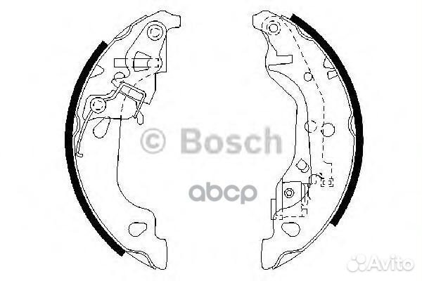 Колодки торм барабан к-т Fiat Punto 99- 0986487