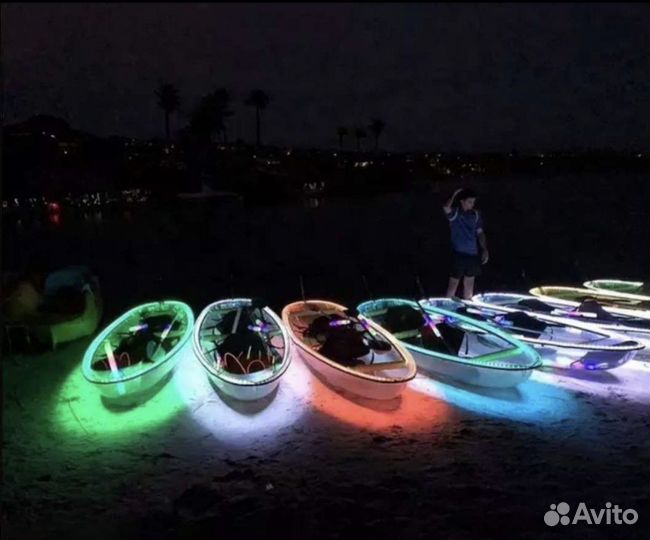 Подсветка для прозрачного каяка