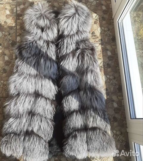 Жилетка из чернобурки