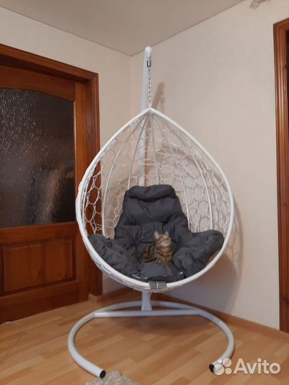 Подвесное кресло из ротанга