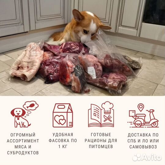 Готовые натуральные рационы для животных