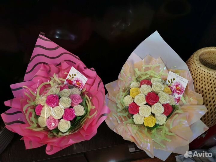 Букет из шоколадных роз цветов конфет