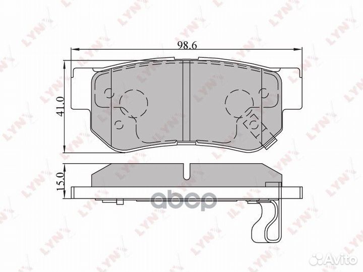 3605BD Тормозные колодки дисковые lynx BD-3605