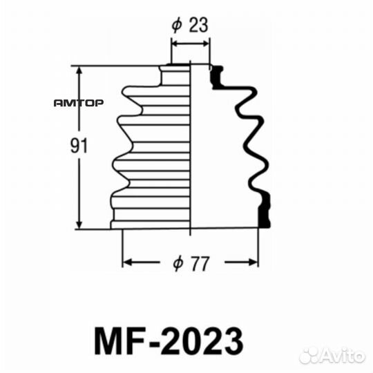 Masuma MF-2023 Пыльник шруса Masuma MF-2023