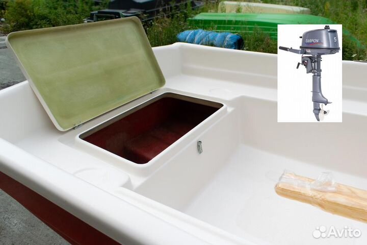 Моторно-вёсельная лодка Тортилла-395 с Рундуками T