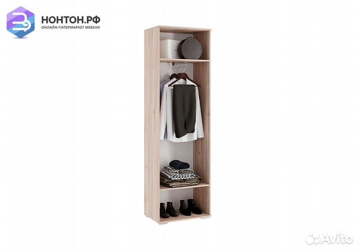 Шкаф двухдверный Лайк 08.01 дуб мария / индиго