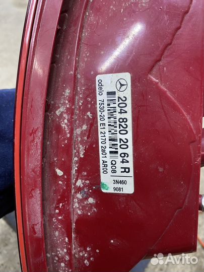 Задний фонарь мерседес c-klasse