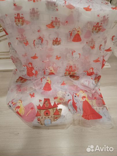 Тюль на окно в детскую для девочки