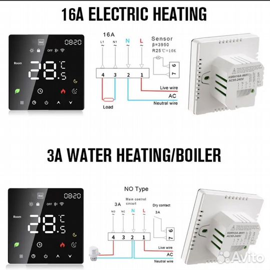 Умный терморегулятор с WiFi управлением