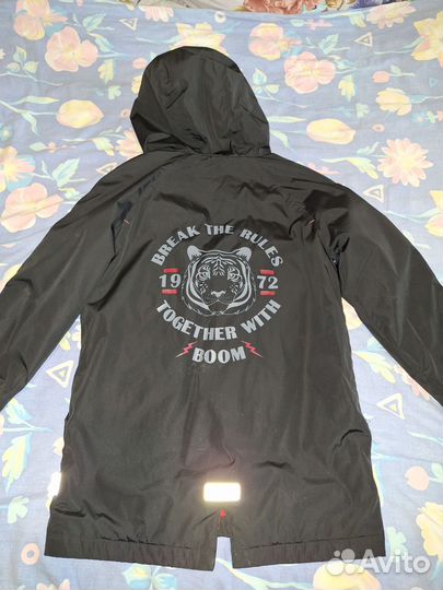 Куртка подростковая для мальчика удлиненная