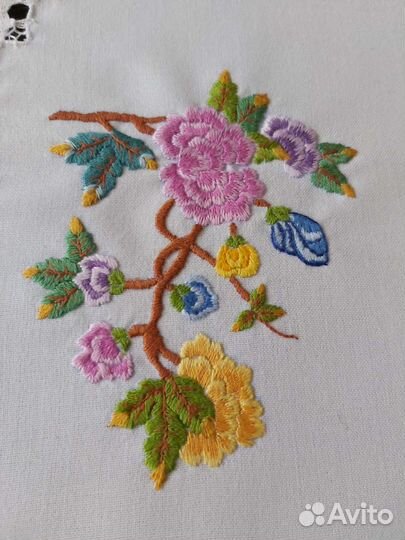 Herend Виктория Скатерть авторская вышивка Венгрия