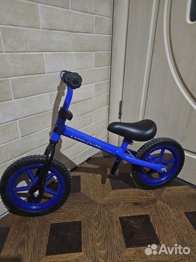 Беговел велосипед детский синий