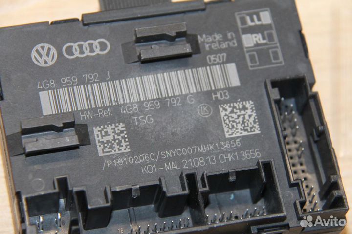 Блок комфорта передней левой двери Audi A6 S6 C7 2