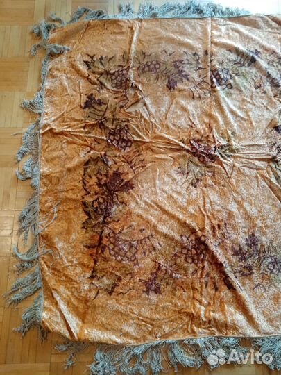 Скатерть плюшевая советская. Лот 11