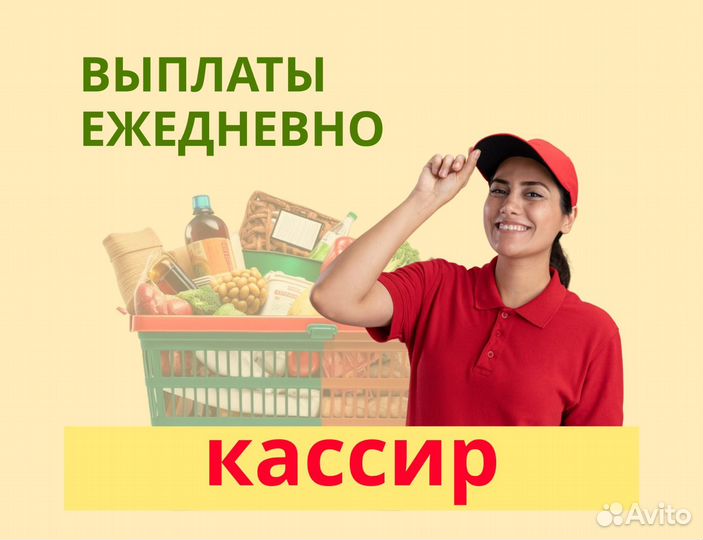 Продавец-кассир с ежедневными выплатами дм0302