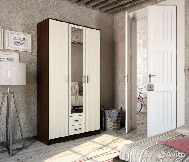 Шкаф распашной Трио 2