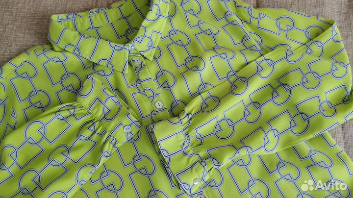 Блузка рубашка Германия 50, вискоза