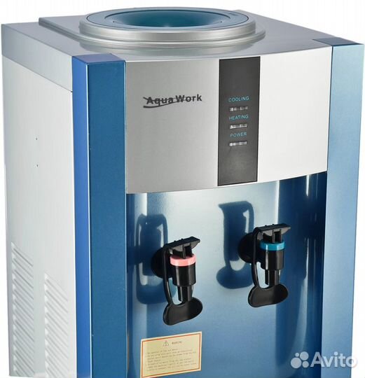 Кулер Aqua Work 16 LD/EN серебристый с синим