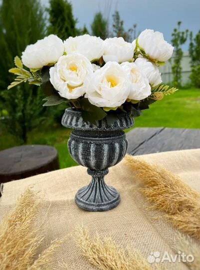 Ваза для растений,цветов,сухоцветов рачная работа