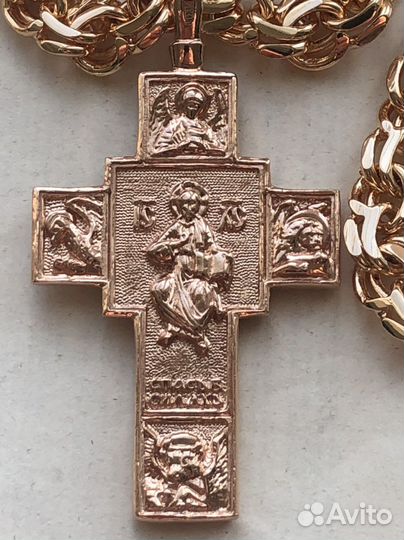 Цепь, крест, браслет