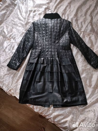 Кожаный плащ женский натуральная кожа
