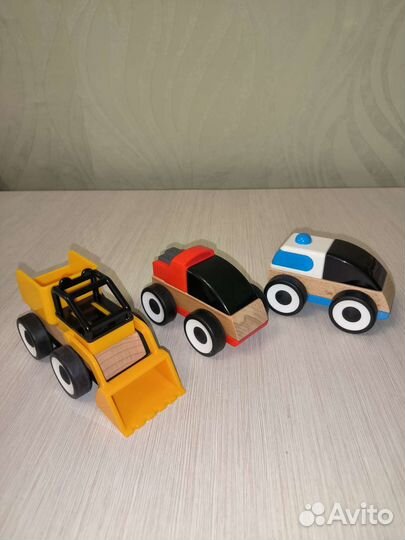 Деревянные машинки Икеа Лиллабу набор