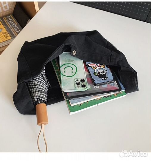 Холщевая Сумка на плечо y2k