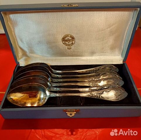 Полдюжины столовых мельхиоровых ложек 60-е г СССР