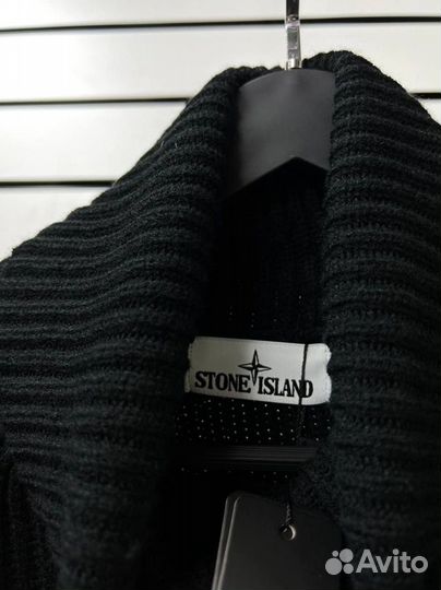 Свитер Stone Island черный и белый M/L