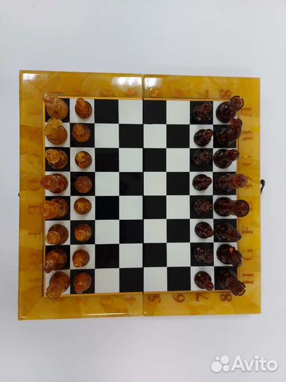 Шахматы янтарные арт. 000014
