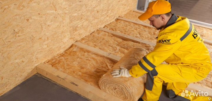 Вата в рулонах минеральная