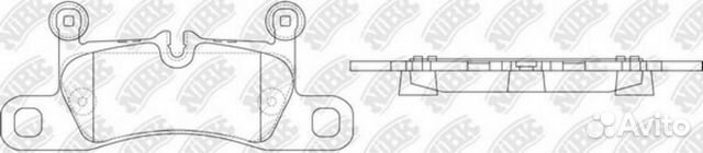 Nibk PN0565 Колодки тормозные дисковые зад