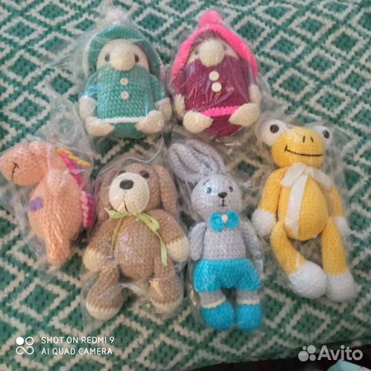 Собака, вязанные игрушки