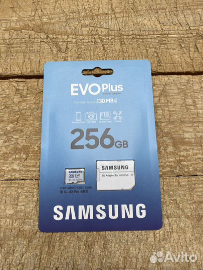 Карта памяти micro sd 256 samsung EVO plus