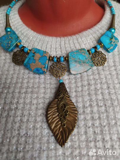 Колье ручной работы