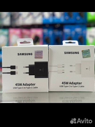 Samsung 45W + кабель Type-C - Type-C