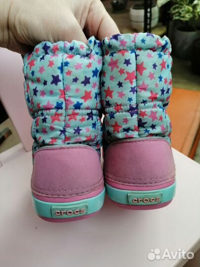 Сноубутсы crocs c8 15см по стельке