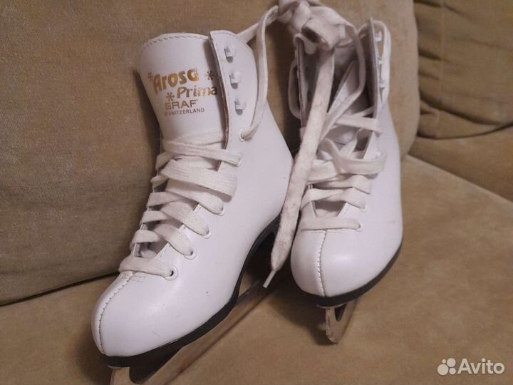 Коньки фигурные детские, 32 размер