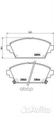 Комплект тормозных колодок, дисковый тормоз P28
