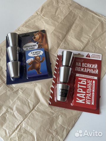 Мужской набор - стопки и карты