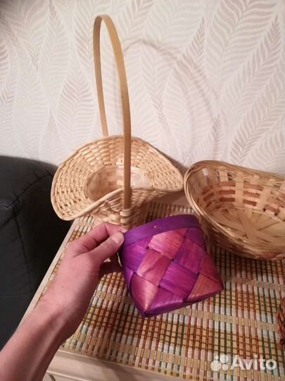 Корзины, плетёная коробочка