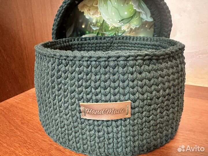 Вязанные корзины