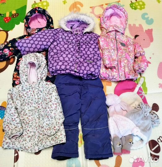 Пакет вещей на девочку, 86-92, осень-зима