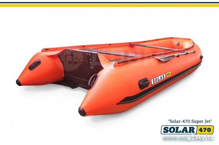 Водометная лодка пвх Solar-470 Super Jet tunnel