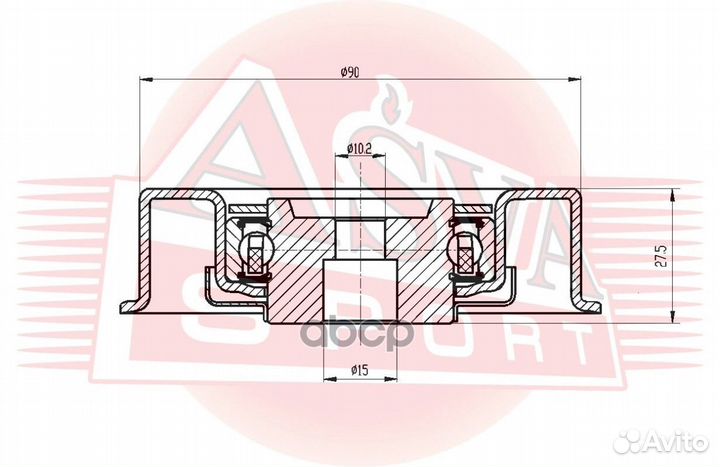 Ролик натяжной mtbp-027 asva