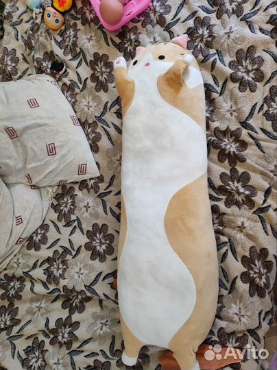 Мягкая игрушка кот батон 100см