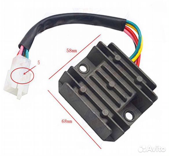 Реле регулятор CG/CB 150-250 (5 проводов)