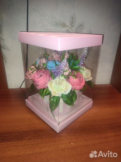 Букет из Пионов и Роз из мыла